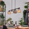 Ripoll hanging light, globe light, pendant light Amber, clear, Smoke-coloured, 4-light sources