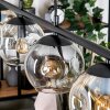 Ripoll hanging light, globe light, pendant light Amber, clear, Smoke-coloured, 4-light sources
