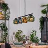 Ripoll hanging light, globe light, pendant light blue, gold, green, 4-light sources