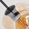 Ripoll hanging light, globe light, pendant light Amber, Smoke-coloured, 8-light sources