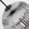 Koyoto hanging light, globe light, pendant light clear, Smoke-coloured, 8-light sources