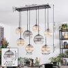 Koyoto hanging light, globe light, pendant light Amber, clear, Smoke-coloured, 8-light sources