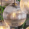 Koyoto hanging light, globe light, pendant light Amber, clear, Smoke-coloured, 8-light sources