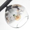 Koyoto ceiling light, globe light Amber, clear, Smoke-coloured, 6-light sources