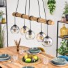 Koyoto hanging light, globe light, pendant light Amber, clear, Smoke-coloured, 5-light sources