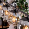 Ripoll hanging light, globe light, pendant light Amber, clear, Smoke-coloured, 4-light sources