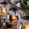 Gastor hanging light, globe light, pendant light Amber, Smoke-coloured, 5-light sources