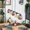 Gastor hanging light, globe light, pendant light Amber, Smoke-coloured, 5-light sources