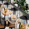 Gastor hanging light, globe light, pendant light Amber, clear, Smoke-coloured, 5-light sources