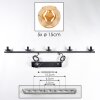 Ripoll hanging light, globe light, pendant light Amber, 5-light sources