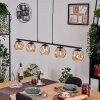 Ripoll hanging light, globe light, pendant light Amber, 5-light sources