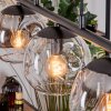 Ripoll hanging light, globe light, pendant light Amber, clear, Smoke-coloured, 5-light sources