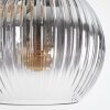 Koyoto hanging light, globe light, pendant light Amber, clear, Smoke-coloured, 8-light sources