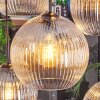Koyoto hanging light, globe light, pendant light Amber, clear, Smoke-coloured, 8-light sources
