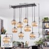 Koyoto hanging light, globe light, pendant light Amber, 8-light sources