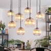 Koyoto hanging light, globe light, pendant light Amber, clear, 8-light sources