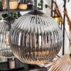 Koyoto hanging light, globe light, pendant light Amber, clear, Smoke-coloured, 6-light sources