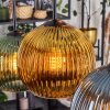 Koyoto hanging light, globe light, pendant light blue, gold, green, coppery, 6-light sources