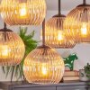 Koyoto ceiling light, globe light 37 cm Amber, 5-light sources