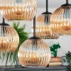 Koyoto ceiling light, globe light 37 cm Amber, 5-light sources