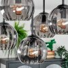 Koyoto ceiling light, globe light 37 cm Smoke-coloured, 5-light sources