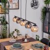 Koyoto hanging light, globe light, pendant light Amber, Smoke-coloured, 5-light sources
