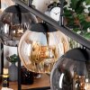 Koyoto hanging light, globe light, pendant light Amber, Smoke-coloured, 5-light sources