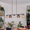 Koyoto hanging light, globe light, pendant light Amber, clear, Smoke-coloured, 5-light sources