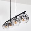 Ripoll hanging light, globe light, pendant light clear, Smoke-coloured, 4-light sources