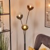 Gastor globe light, floor lamp blue, green, clear, coppery, 3-light sources