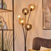 Koyoto globe light, floor lamp Amber, clear, Smoke-coloured, 5-light sources