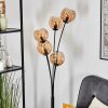 Koyoto globe light, floor lamp Amber, 5-light sources