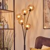 Koyoto globe light, floor lamp Amber, 5-light sources