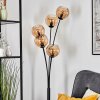 Koyoto globe light, floor lamp Amber, 5-light sources