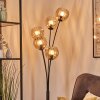 Koyoto globe light, floor lamp Amber, 5-light sources