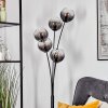 Koyoto globe light, floor lamp clear, Smoke-coloured, 5-light sources