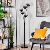 Koyoto globe light, floor lamp clear, Smoke-coloured, 5-light sources