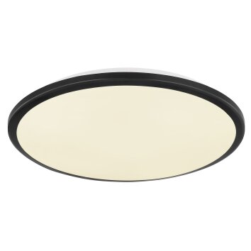 Globo lighting Xander ceiling light LED black, 1-light source