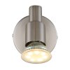 Globo lighting Kinley ceiling light chrome, matt nickel, 1-light source