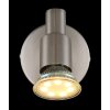 Globo lighting Kinley ceiling light chrome, matt nickel, 1-light source