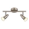 Globo lighting Kinley ceiling light chrome, matt nickel, 2-light sources
