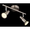 Globo lighting Kinley ceiling light chrome, matt nickel, 2-light sources