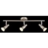Globo lighting Kinley ceiling light chrome, matt nickel, 3-light sources