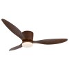 Globo lighting Armando Ceiling fan light LED Dark wood, Ecru, 1-light source, Remote control