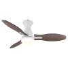Globo lighting Gale Ceiling fan light LED Wood like finish, Ecru, white, 1-light source, Remote control