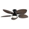 Globo lighting Elise Ceiling fan light LED Ecru, black, 1-light source, Remote control