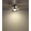 Globo lighting Elise Ceiling fan light LED grey, white, 1-light source, Remote control