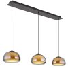 Globo lighting Avila hanging light LED chrome, black, 1-light source, Remote control