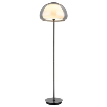 Globo lighting Avila floor lamp LED chrome, black, 1-light source, Remote control