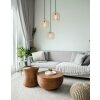 Globo lighting Alfred hanging light sand-coloured, 3-light sources